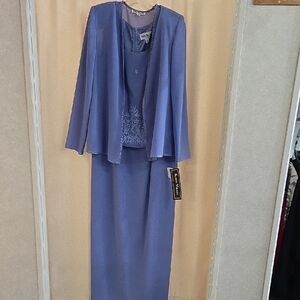 Elegant Blue Women's Skirt Set
